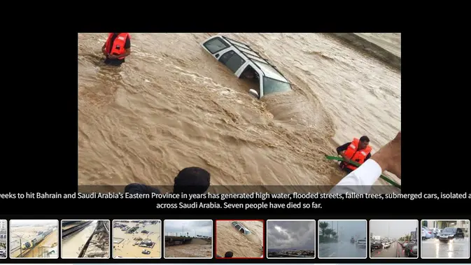 <p>Penelusuran klaim foto kondisi banjir bandang di Mekkah Arab Saudi 2025.</p>