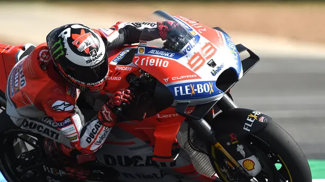 Jorge Lorenzo saat tampil di MotoGP Thailand