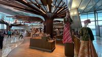 Suasana Paviliun Indonesia oleh Sarinah Store yang dibuka di Terminal 3 Bandara Soekarno Hatta. (dok. Liputan6.com/Pramita Tristiawati)