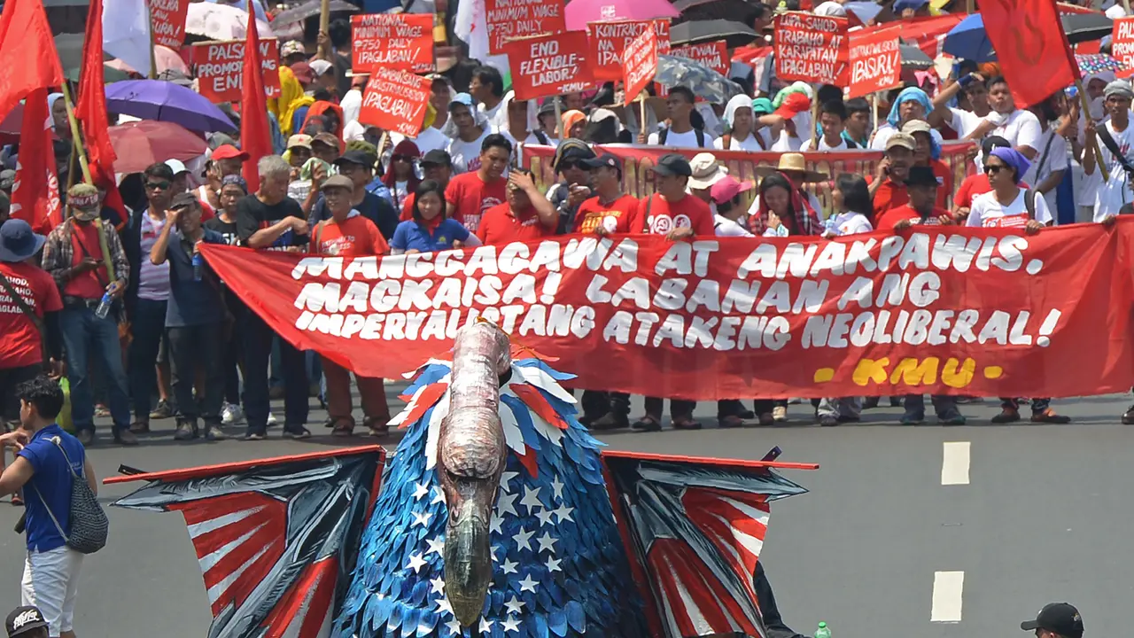 20170501-Aksi May Day Para Buruh di Belahan Dunia-AFP