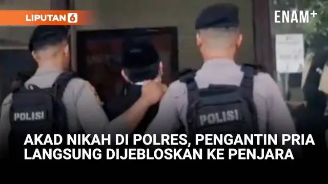 Akad Nikah di Polres, Pengantin Pria Langsung Dijebloskan ke Penjara