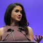 Wanita bernama lengkap Rachel Meghan Markle itu merupakan seorang aktris Amerika Serikat. Meghan Markle dikenal sebagai Rachel Zane dalam serial televisi AS berjudul ‘Suits’.  (Photo by Chris Pizzello/Invision/AP, File)