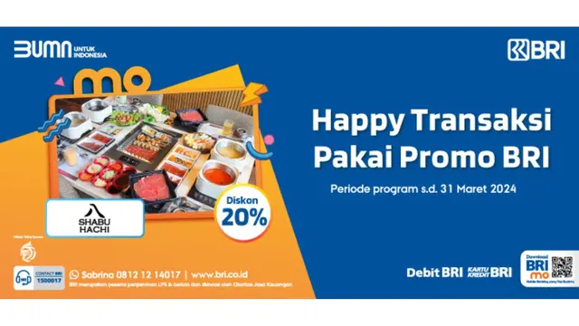 Nikmati Makanan Jepang Sepuasnya di Shabu Hachi, Bayar Pakai BRI Bisa Dapat Diskon Hingga 20% Lho