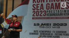 Nantinya, arak-arakan berakhir di kawasan Gelora Bung Karno (GBK). (Liputan6.com/Johan Tallo)