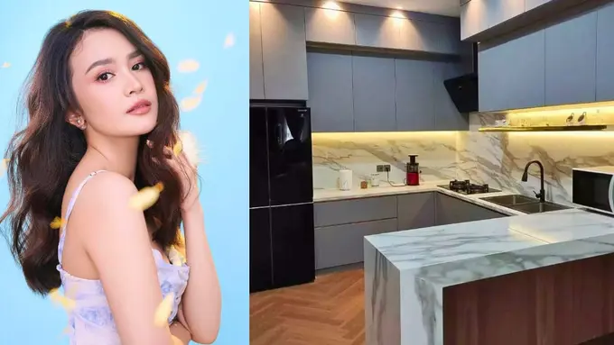 Potret dapur Michelle Ziudith yang unik dengan pintu rahasia (Sumber: arsitag.com)