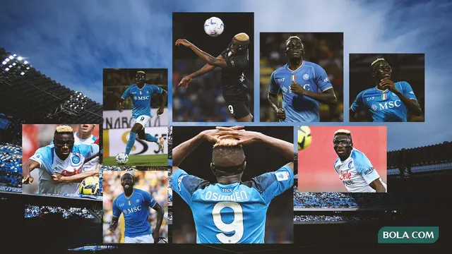 Kolase - Aksi Victor Osimhen Bersama Napoli
