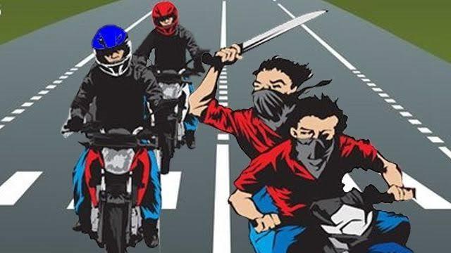Ilustrasi geng motor (Istimewa)