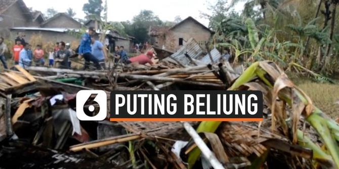 VIDEO: Puluhan Rumah di Lampung Rusak Diterjang Puting Beliung