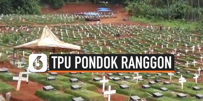 VIDEO: Kondisi Terkini TPU Pondok Ranggon yang Penuh untuk Makam Pasien Covid-19