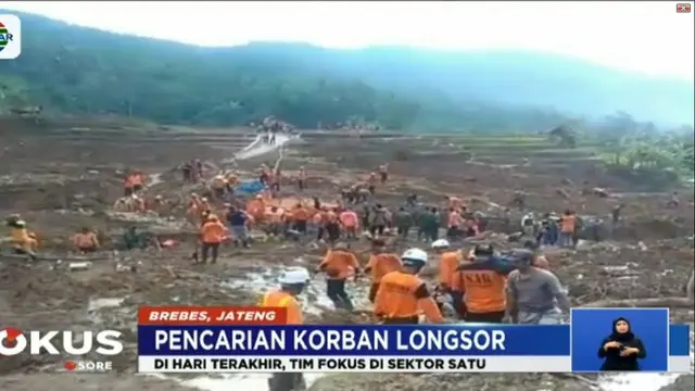 Menurut Kepala Basarnas Jawa Tengah Nur Isrodin, keputusan ini merupakan kesepakatan bersama antara Satgas penanganan bencana longsor, Pemkab Brebes, dan keluarga korban.