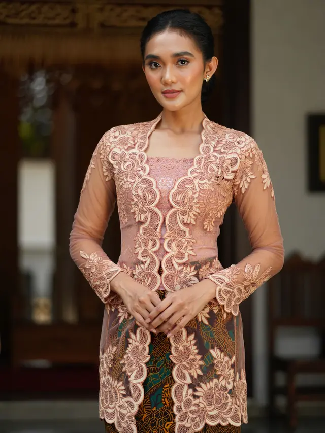 Baju Brokat Kombinasi French Lace Import