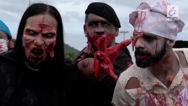 VIDEO: Puluhan Zombie Berkeliaran di Brasil