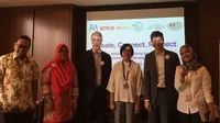 Acara diskusi Netflix dengan tema "Create, Connect, Respect: Memberdayakan Orang Tua untuk Memandu Anak-anak yang Terkoneksi", di kawasan Jakarta, Senin (13/2/2018). Liputan6.com/Andina Librianty