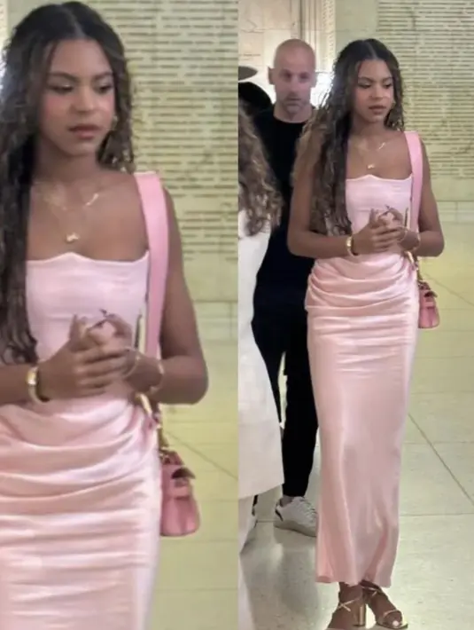 Dengan dress pink yang dikenakannya, Blue Ivy tampak memukau dan terlihat begitu girly. (Foto: Instagram/ Blue Ivy)