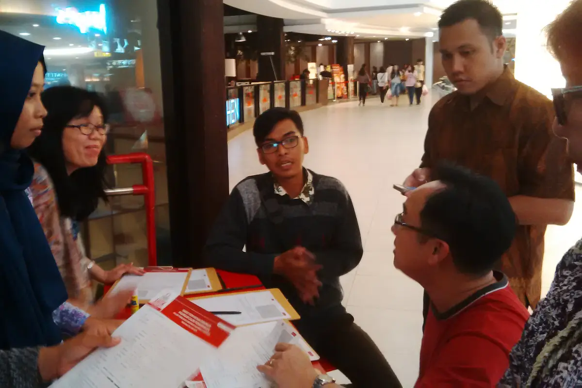 Posko TemanAhok di Mal Senayan City