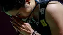<p>Pebulu tangkis tunggal putri Thailand, Ratchanok Intanon merayakan kemenangannya atas wakil Korea Selatan, Sim Yu-jin dalam laga final Indonesia masters 2025 di Istora Senayan, Jakarta, Minggu (26/01/2025). (Bola.com/Bagaskara Lazuardi)</p>