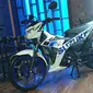 Suzuki Satria dengan striping baru. (Septian / Liputan6.com)