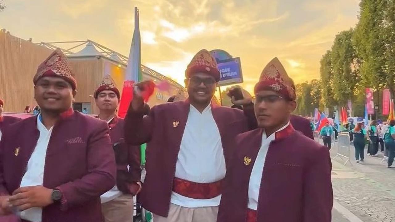 Kirim 35 Atlet, Begini Keseruan Parade Kontingen Indonesia di Acara Opening Ceremony Paralympic Paris 2024