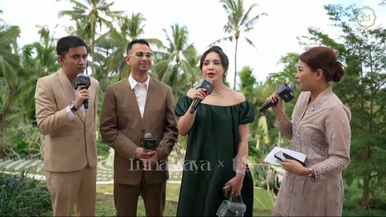 Potret Cantik Nagita Slavina Hadiri Akad Nikah Luna Maya, Pakai Dress Sabrina Hijau Emerald yang Super Elegan
