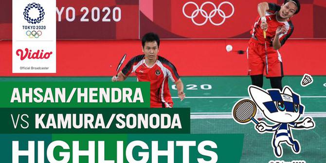 VIDEO: Highlights Ahsan/Hendra Kalahkan Pasangan Jepang di Olimpiade Tokyo