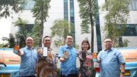 Peluncuran QRIS kolaborasi BNI dan Bluebird pada Selasa (15/10/2024) di Bluebird Head Office, Jakarta Selatan.