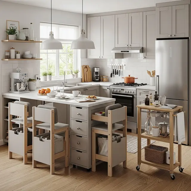 7 Inspirasi Dapur Kecil di Rumah 5x9 yang Fungsional (Image by Gemini AI)