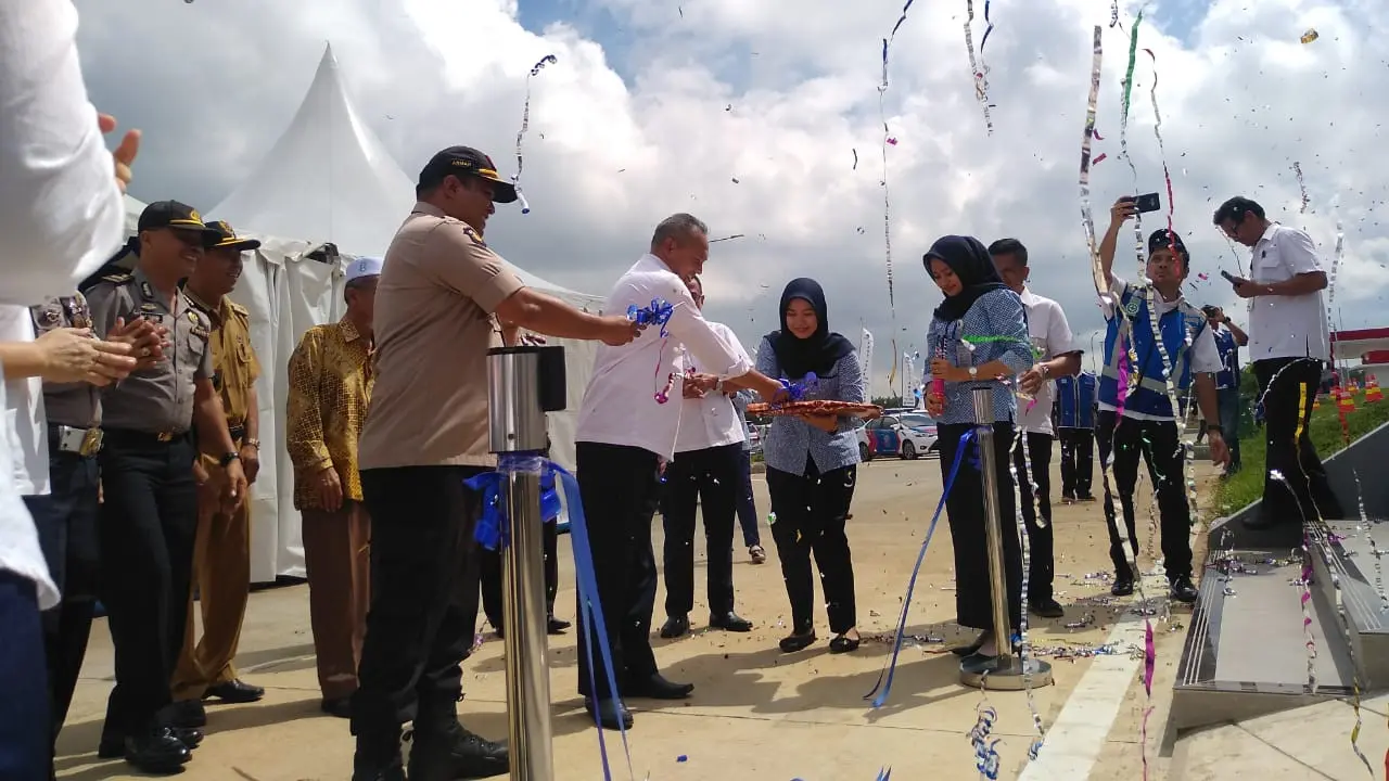Persemian rest area di Jalan Tol Sumut