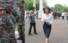 Penampilan Cantik Menteri Meutya Pakai Loreng Hingga Berkemeja Putih Saat Rapat dengan Prabowo