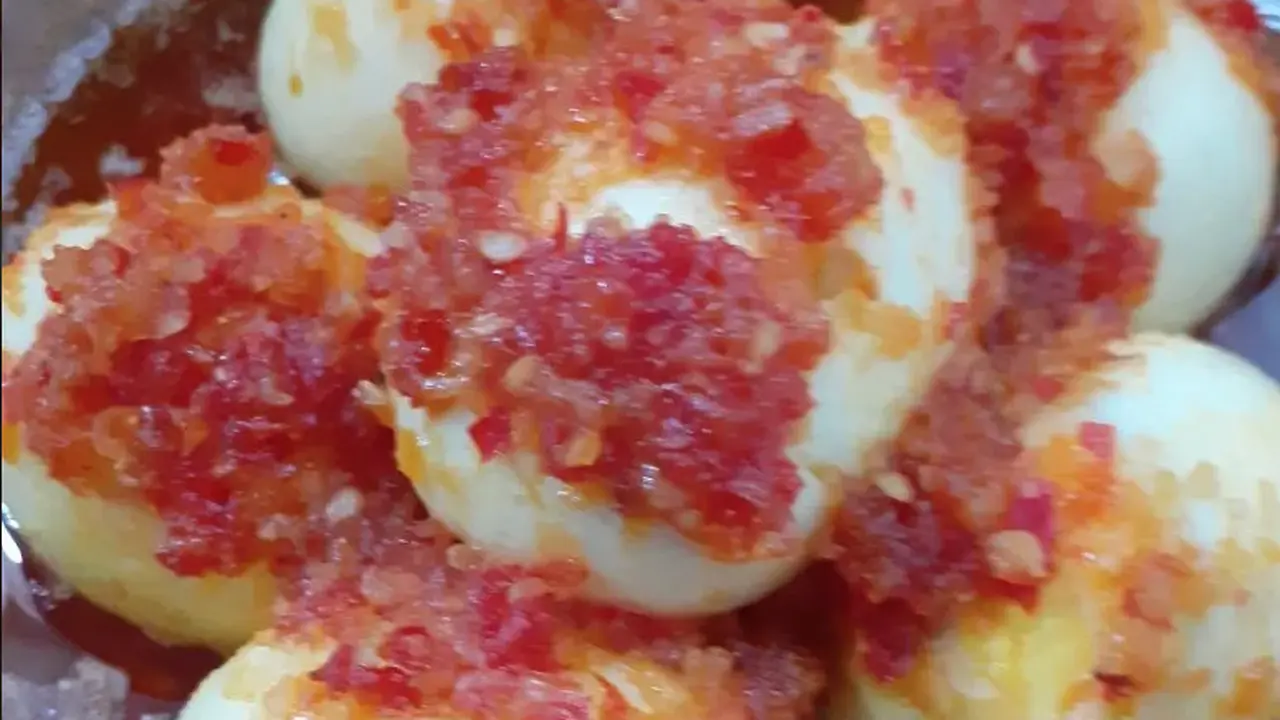 Telur Balado Pedas Manis