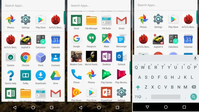 Aplikasi pada Moto M