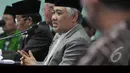 Usai rapat, Ketua Umum MUI Din Syamsuddin mengatakan bahwa gerakan ISIS merupakan gerakan yang bertentangan dengan prinsip ajaran Islam , Jakarta, Kamis (7/8/2014) (Liputan6.com/Johan Tallo)