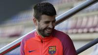Bek Barcelona, Gerard Pique. (AP Photo/Manu Fernandez)
