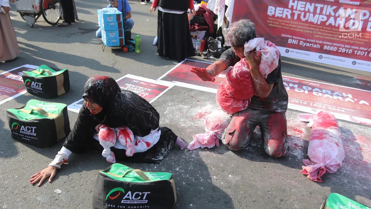 Teatrikal Penggalangan Dana Untuk Korban Perang Suriah di CFD