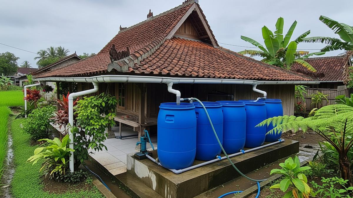 Cara Membuat Penampung Air Hujan di Rumah, Antisipasi Musim Kemarau Panjang