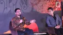 Content Creator Den Dimas dan Bupati Trenggalek Mochamad Nur Arifin saat diskusi dalam acara Cita dan Cipta Liputan6.com x Fimela di Shangri-La Hotel, Jakarta,  Rabu (31/7/2024). (Liputan6.com/Angga Yuniar)