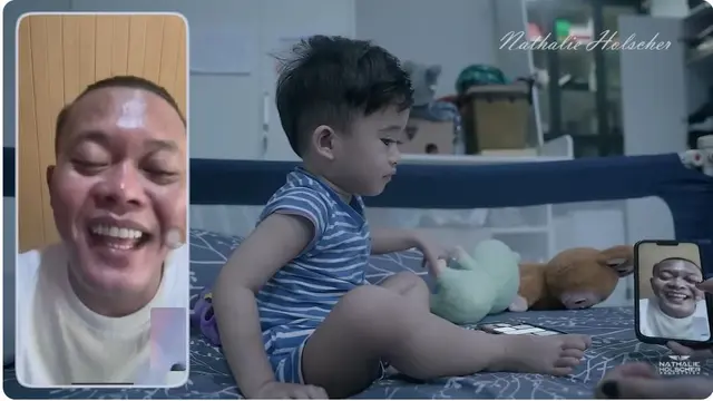 6 Momen Nathalie Holscher Video Call Sule Ucapkan Selamat Ultah, Adzam Siapkan Kue