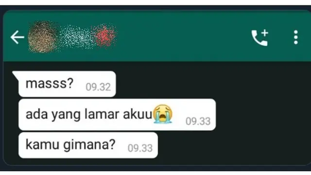 6 Chat Drama Pacar Dilamar Orang Ini Bikin Sakit Hati