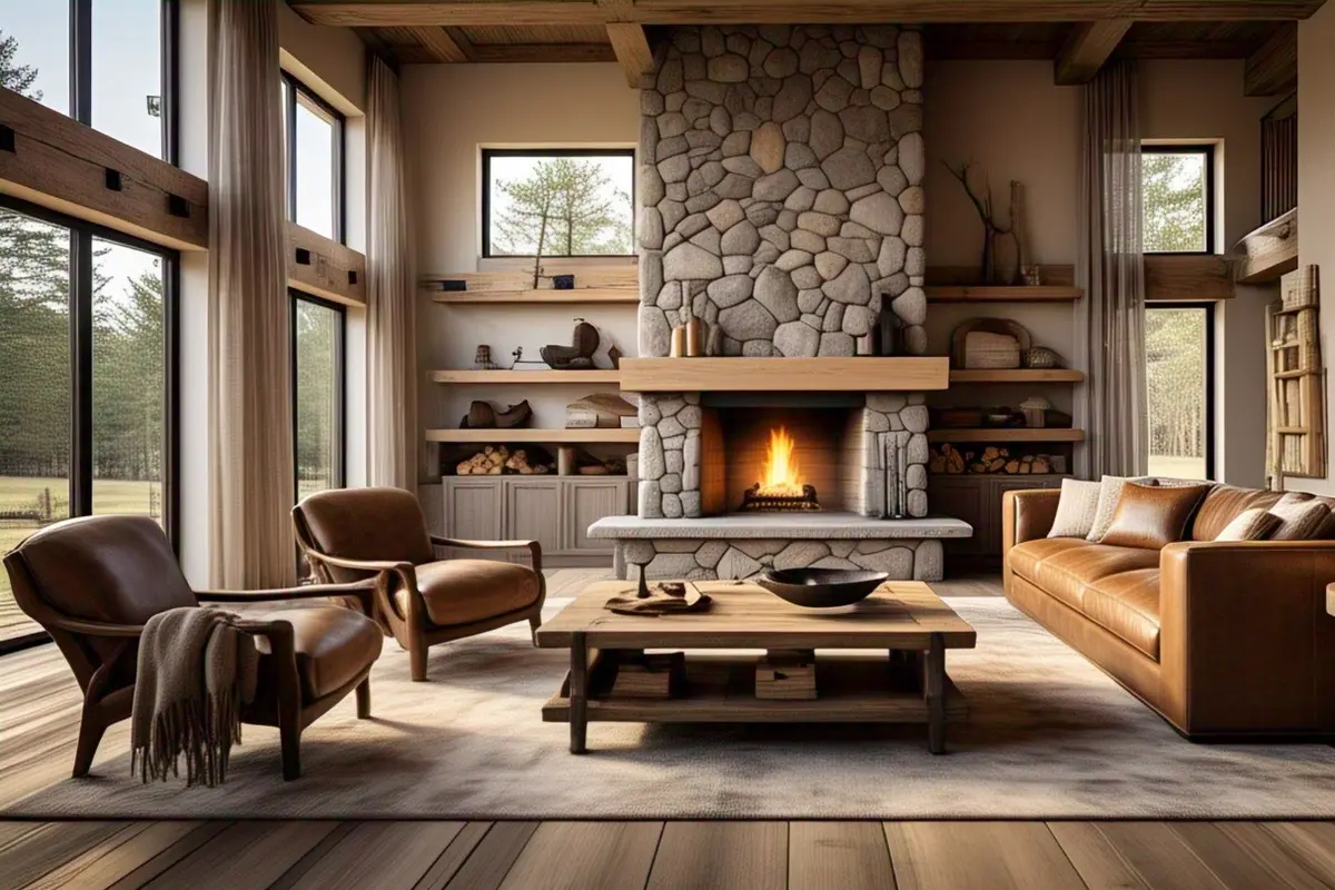 Desain Rumah Rustic