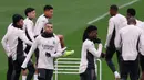 Sebagai catatan, Real Madrid dan Atletico de Madrid telah berhadapan sebanyak 238 kali, Real Madrid mencatat 116 kali menang dan 59 kali kalah, sisanya 63 pertandingan berakhir imbang. (Thomas COEX/AFP)