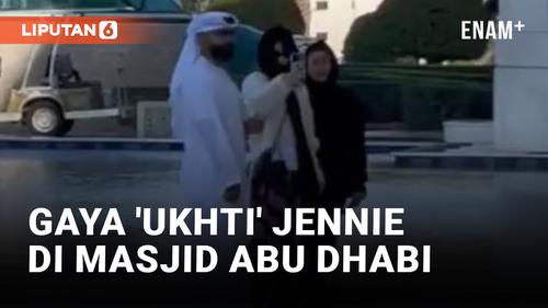 VIDEO: Jennie BLACKPINK Kenakan Hijab saat Kunjungi Masjid di Abu Dhabi