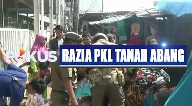 Razia sengaja digelar menyusul banyaknya pedagang yang kembali menguasai trotoar jalan untuk berjualan.