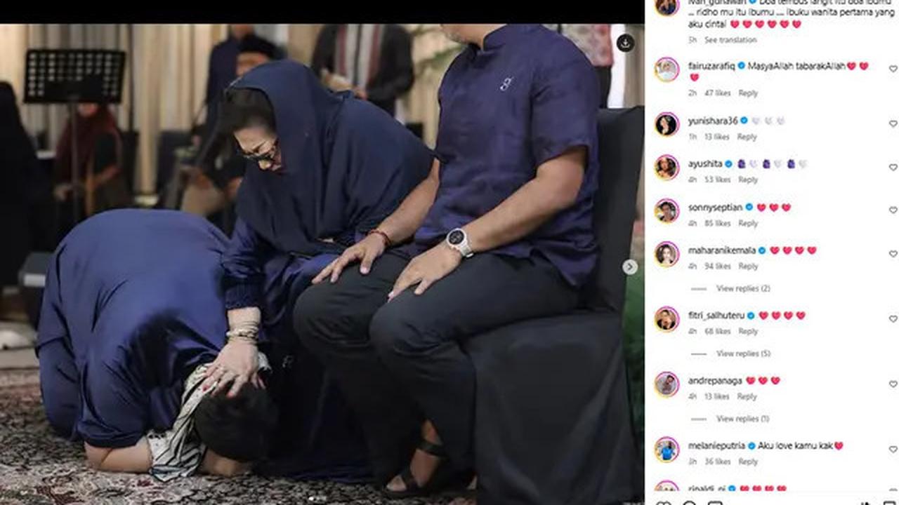 Ivan Gunawan Sujud di Kaki Ibunda Jelang Berangkat Haji