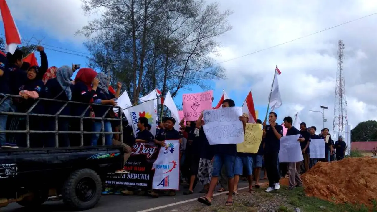  May Day Buruh Bengkulu Tolak TKA Ilegal 