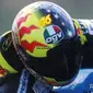 Helm AGV ini digunakan Valentino Rossi saat menjuarai GP125 di tahun 1996. (rossihelmets.com)