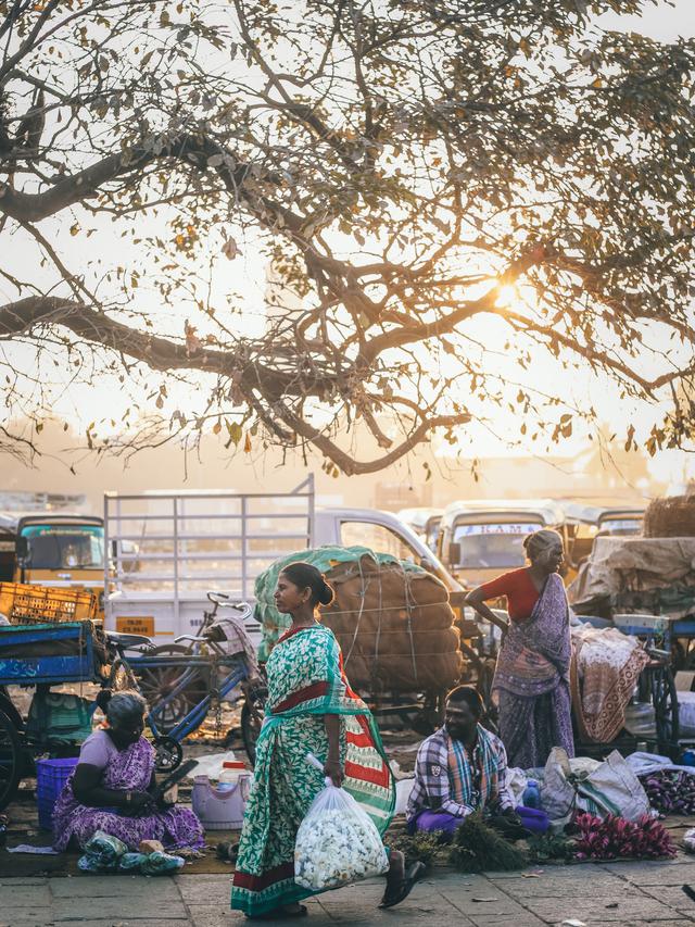 Ilustrasi suasana di India