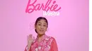 Andien Aisyah terlihat manis dengan kebaya encim pink dan kain batik ungu [@andienaisyah]