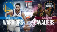 Jadwal final NBA, Golden State Warriors Vs Cleveland Cavaliers. (Bola.com/Dody Iryawan)