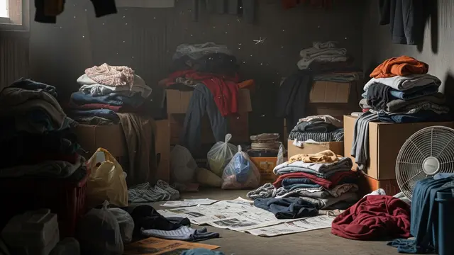 Tumpukan Barang dan Pakaian sebagai Lingkungan Ideal Nyamuk untuk Bersembunyi