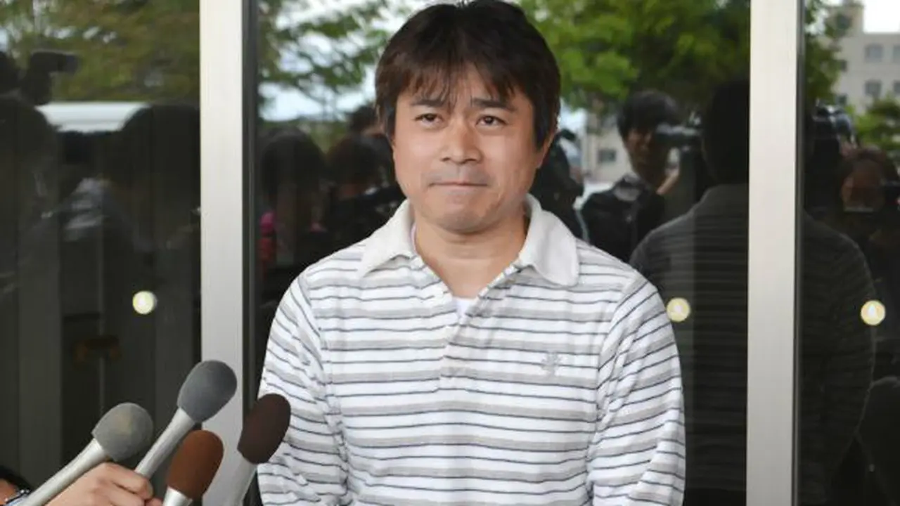 Ayah Yamato Tanooka, anak hilang di hutan Jepang. (Reuters)