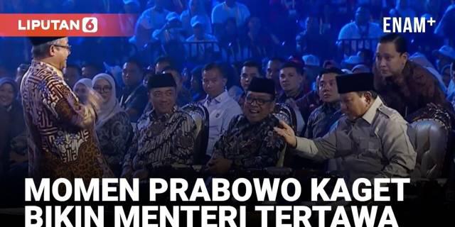 Prabowo Kaget Tak Sadar Ada Mu'ti di Depan Menunggu, Bikin Menteri-Menteri Sampai Tertawa